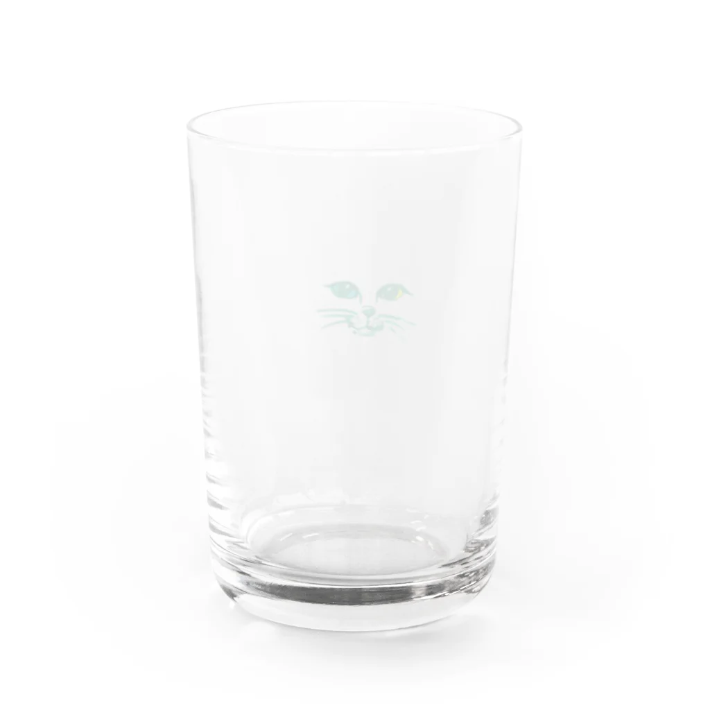 ロジローのネコ　オッドアイ Water Glass :back