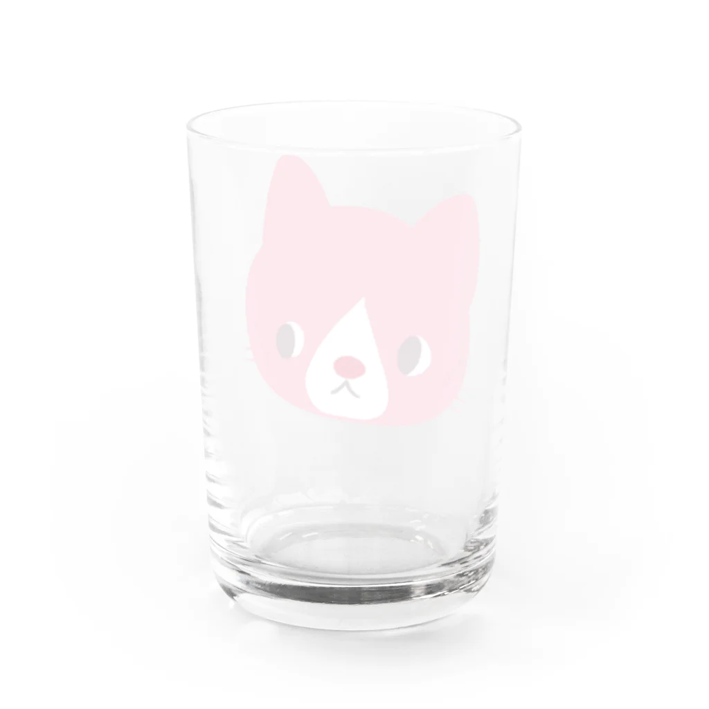 保護猫もいねこのどデカくれよん猫 2 Water Glass :back