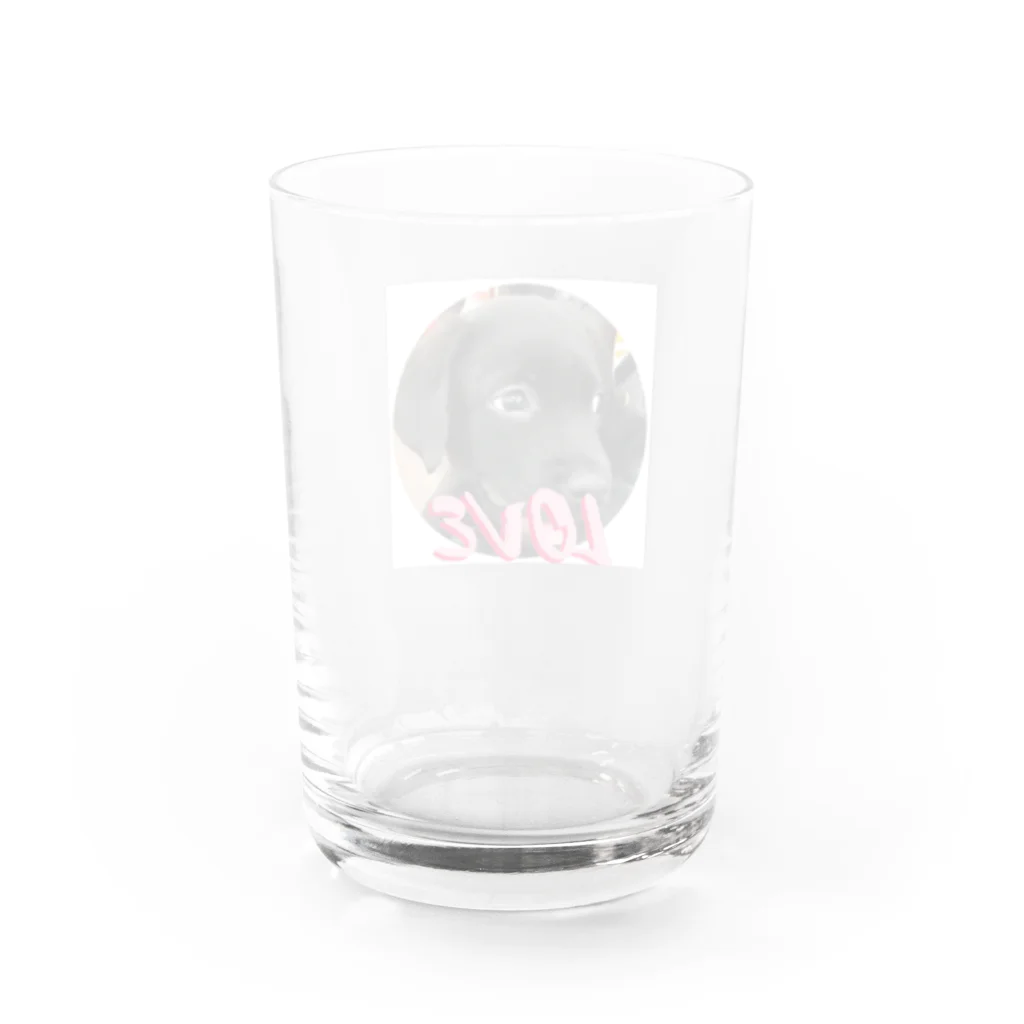 たかほ@my way♪のLOVEワン Water Glass :back