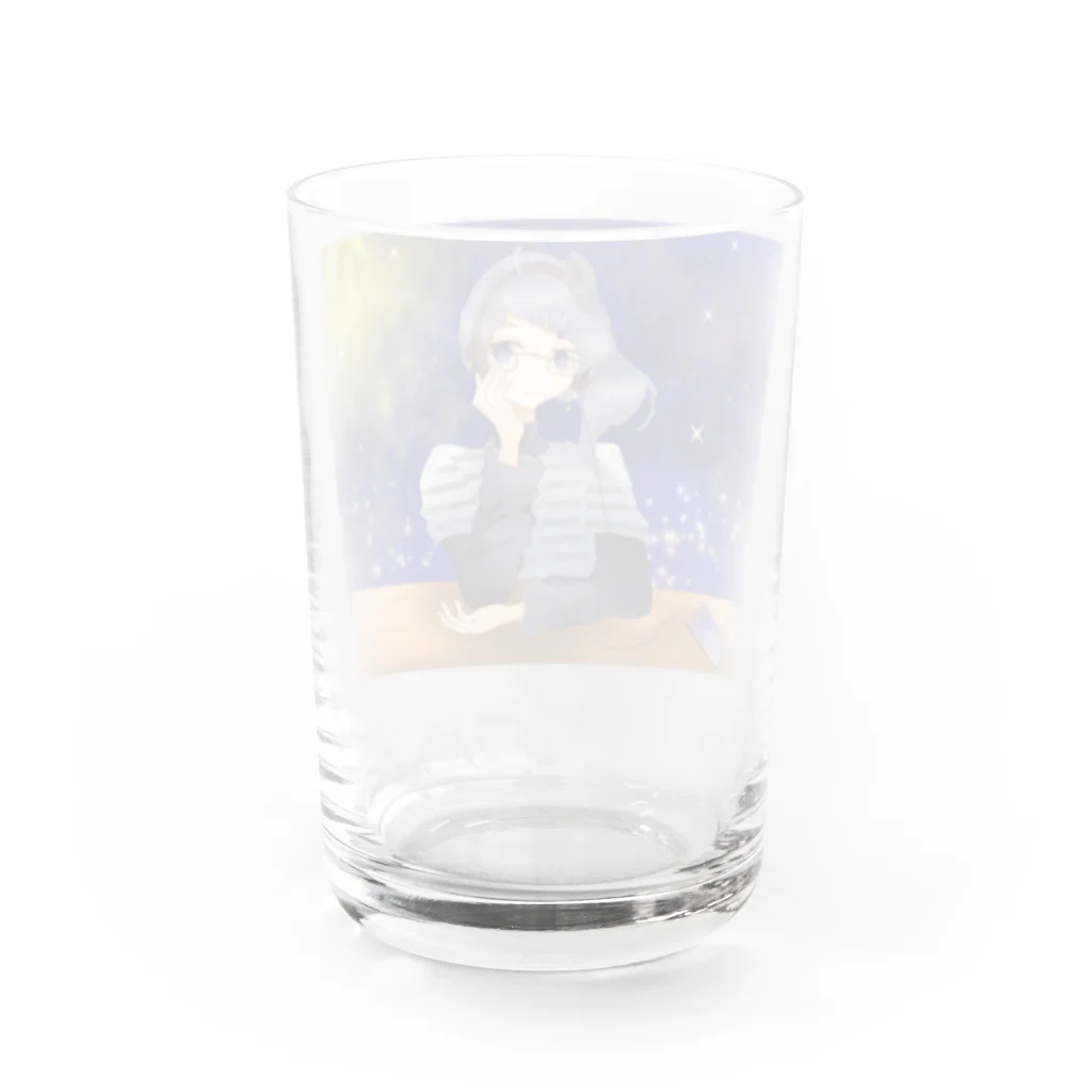 ColorfuLにゃんこののんびり Water Glass :back