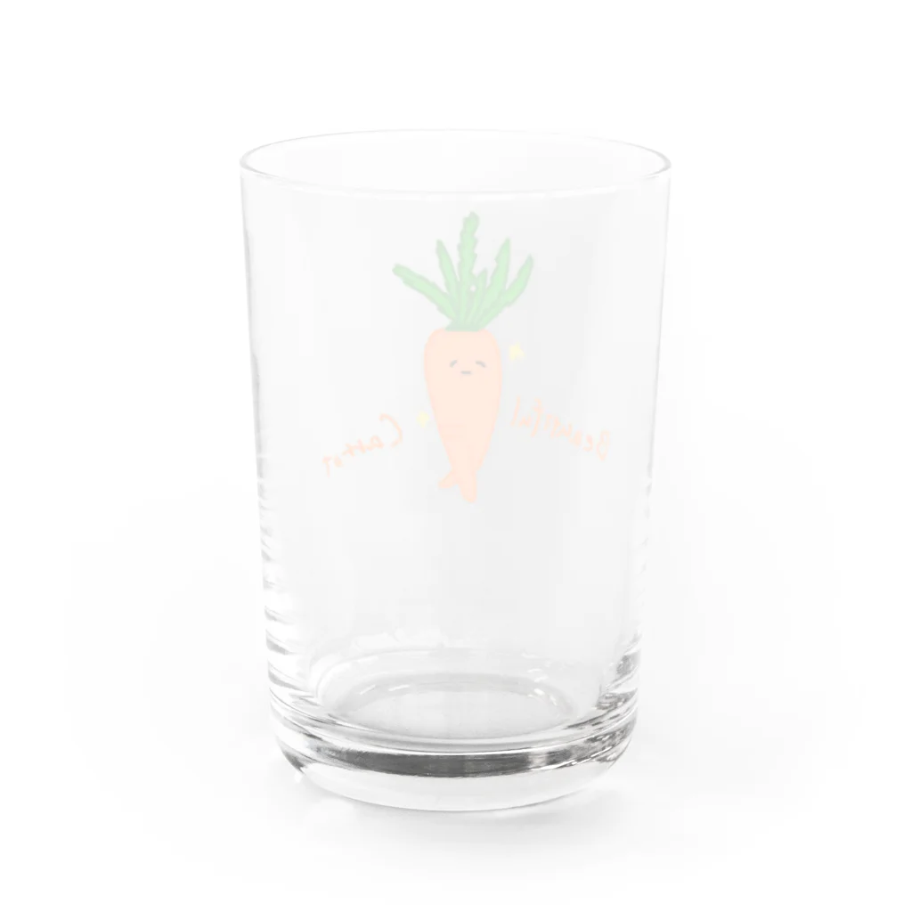 フランスパンの端くれのBeautiful Carrot Water Glass :back