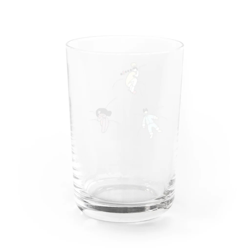 にしやま み〜たろうのみんなでおやすやすや Water Glass :back