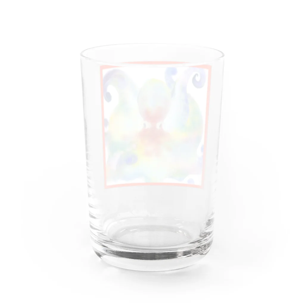 まるやままよのタコスギくん Water Glass :back