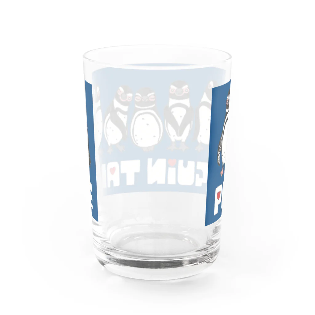 penguininkoのpenguin tale navyblue version② Water Glass :back