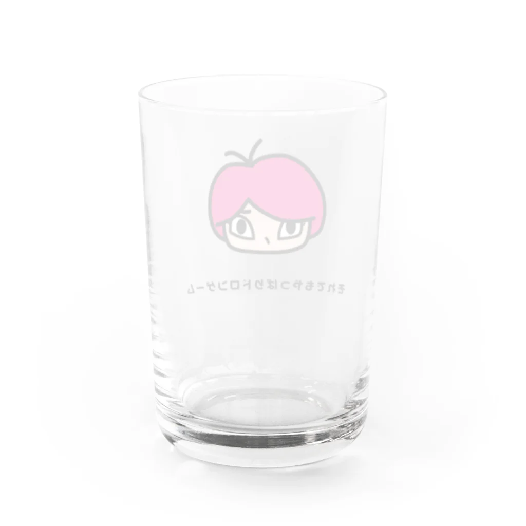 それでもやっぱりドロンゲームのタイトル入りどろんちゃん Water Glass :back