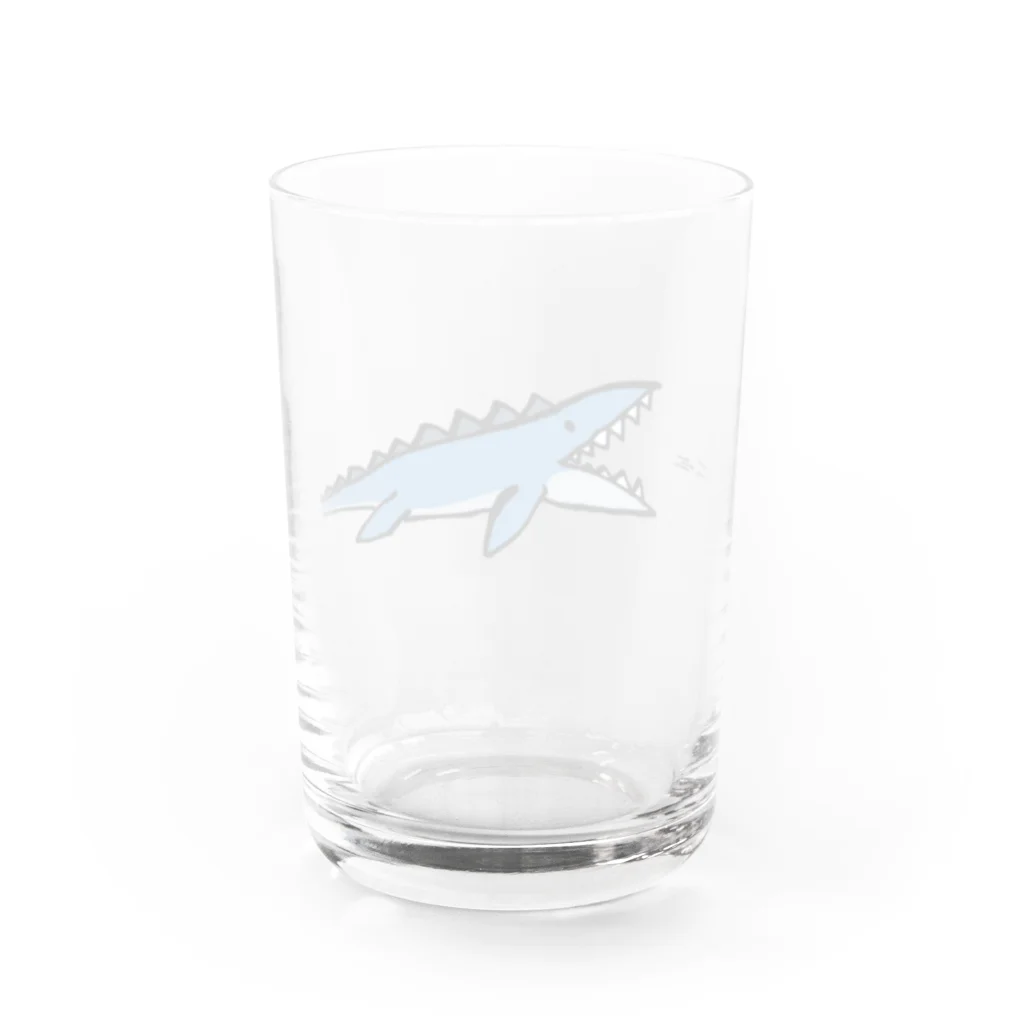 のんざき港のモササウルス Water Glass :back