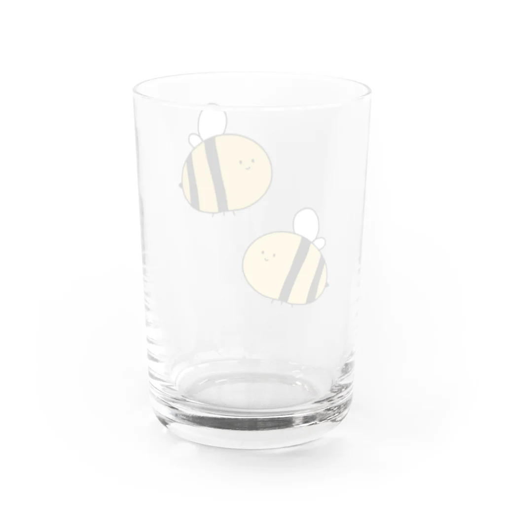 simple doodle のみつばち Water Glass :back