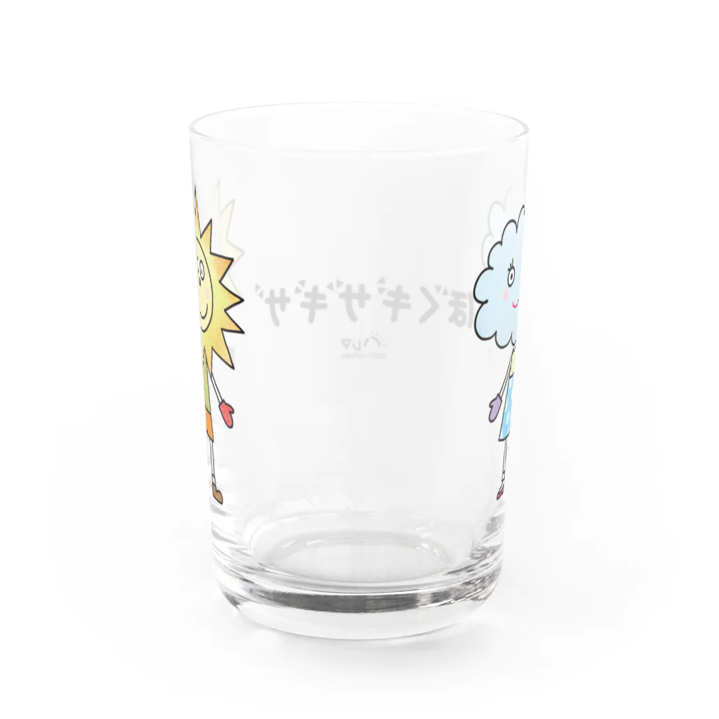 ハレマ ストアのギザギザとモコン Water Glass :back