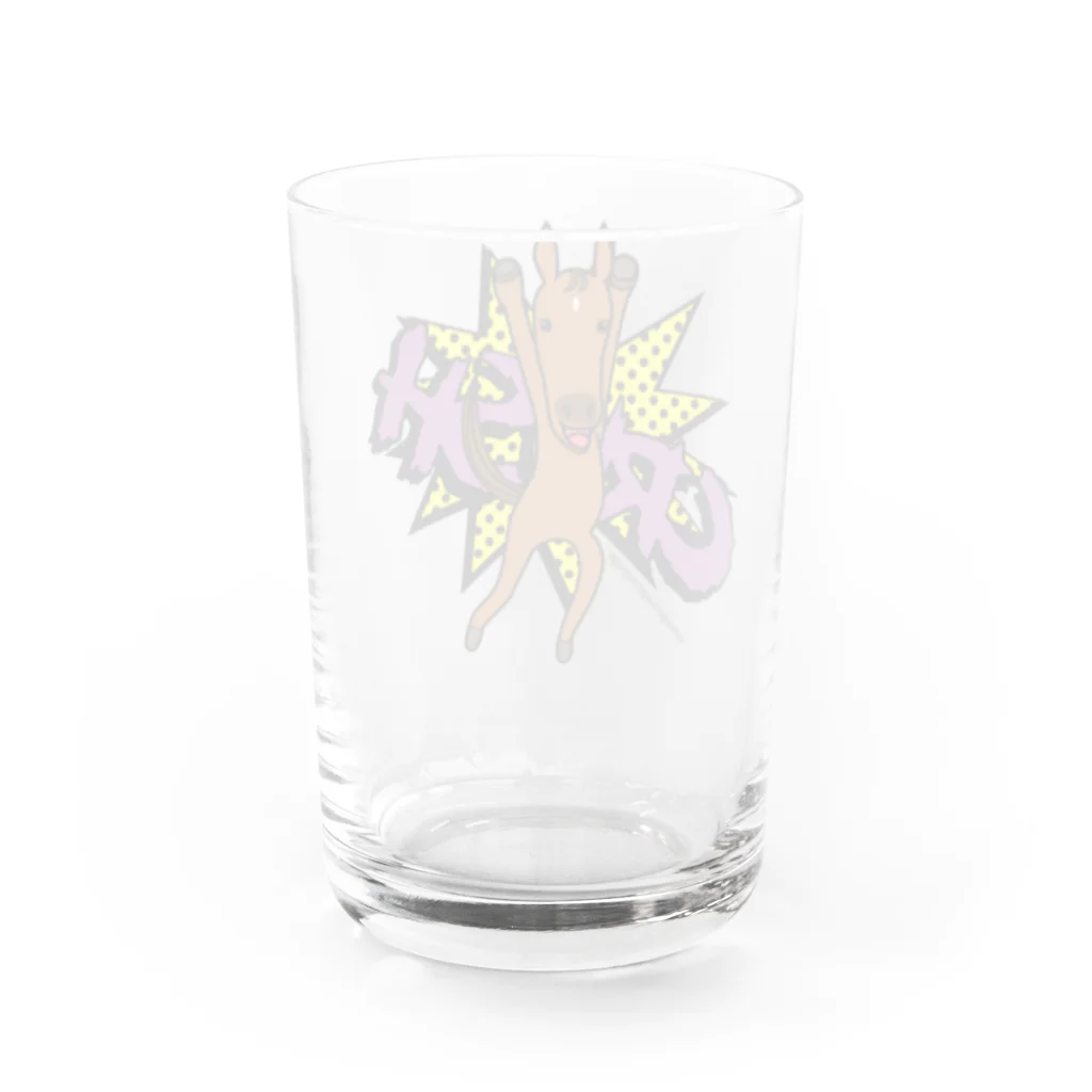 ウッチー組のあばれ馬クラッシュ Water Glass :back