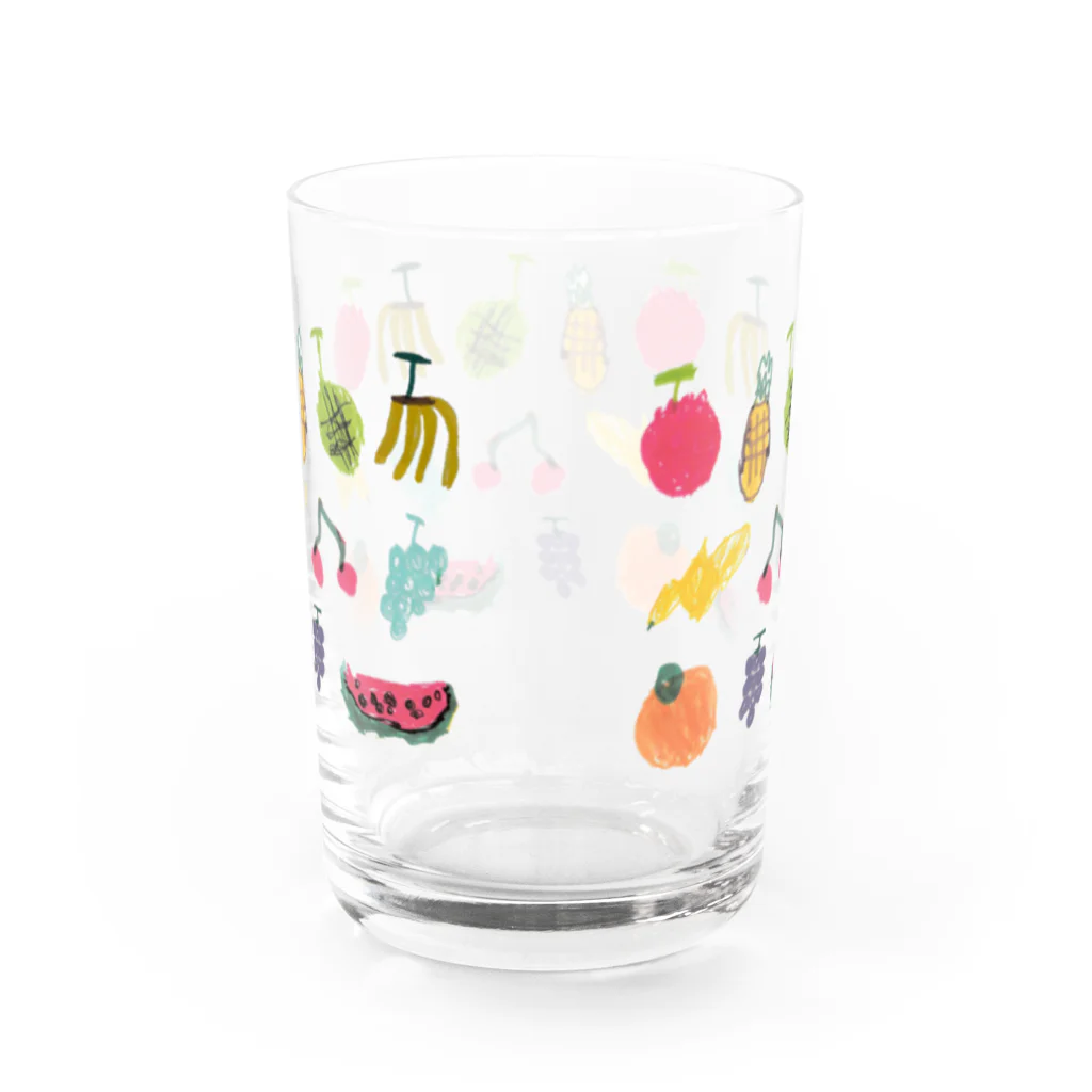 じゆうがやさんのくだもの10しゅるい　おび Water Glass :back