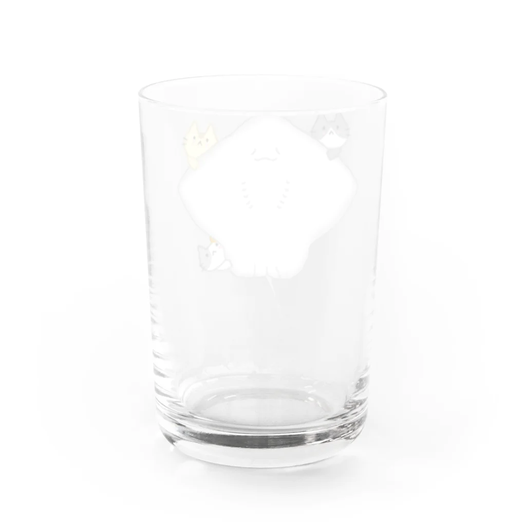 めいぷるのほほえみエイちゃんにゃ Water Glass :back