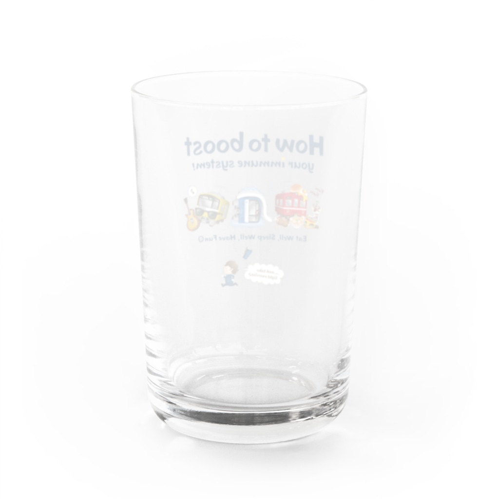 Train Kids! SOUVENIR SHOPの元気の秘訣 !  Water Glass :back