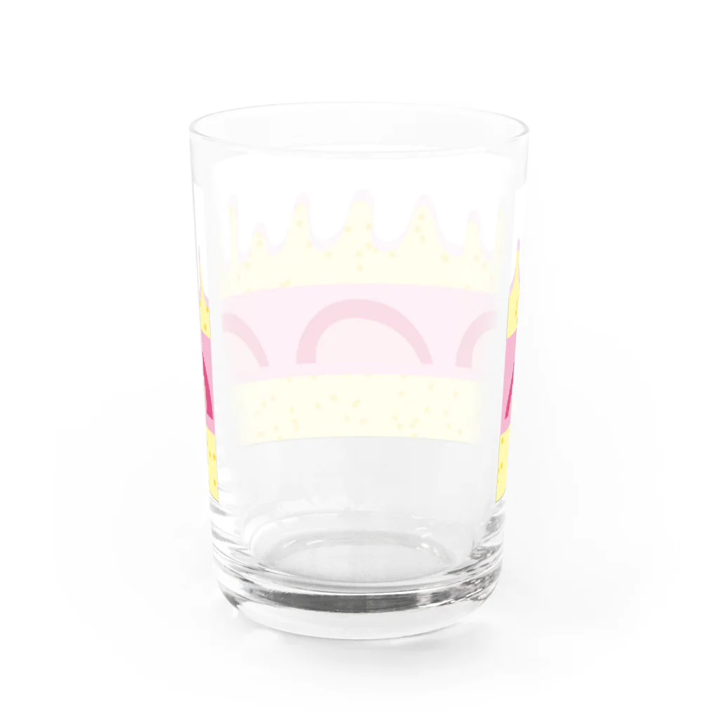 EDGEのスズリのケーキ🍰 Water Glass :back