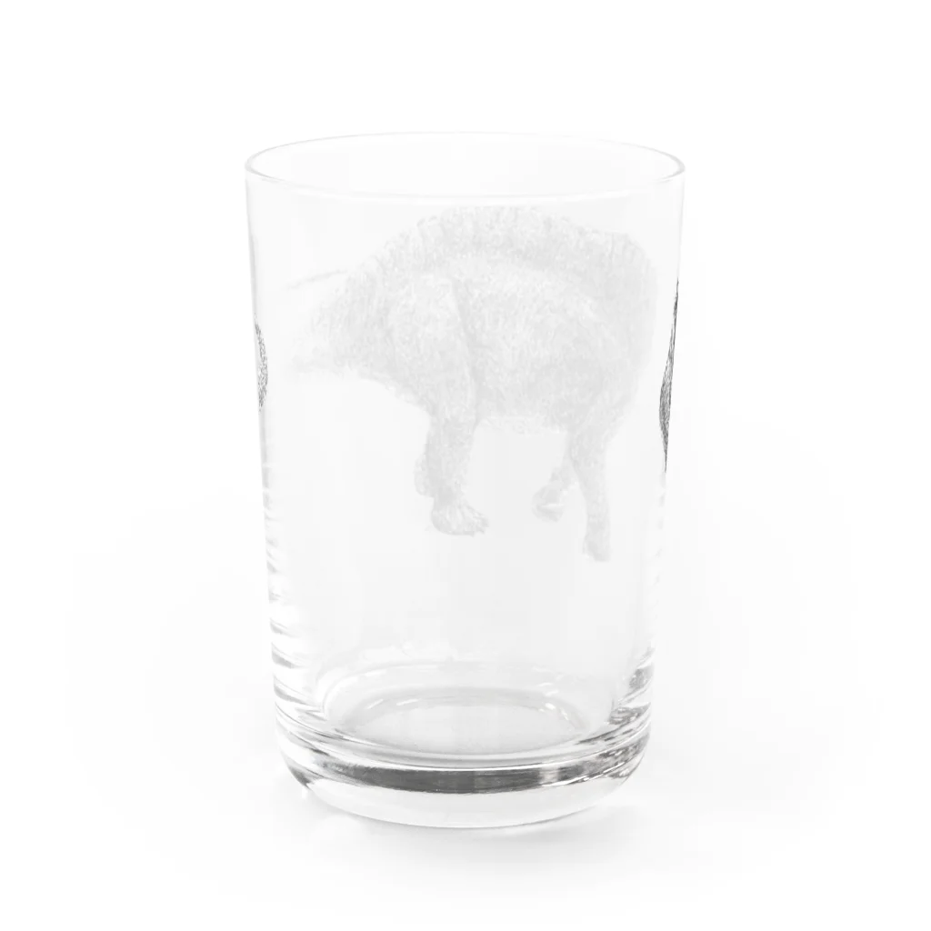 segasworksのAmargasaurus（白黒） Water Glass :back