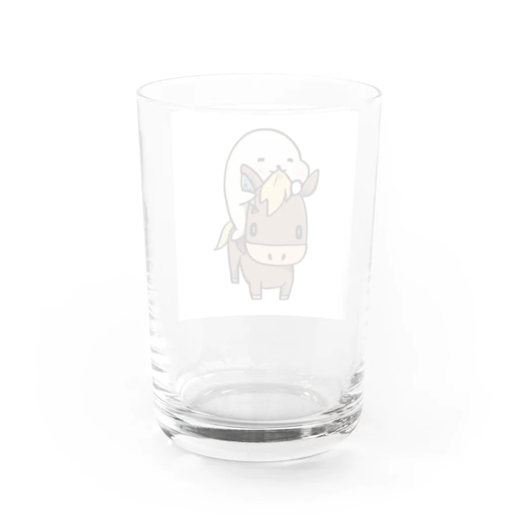 玉嶋亮 競馬の教科書 著者のたまちゃん Water Glass :back