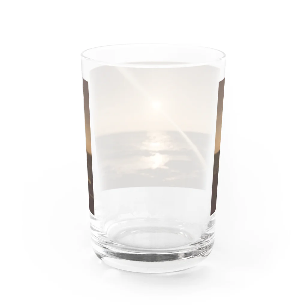 海の楽園のセピア色の情景 Water Glass :back