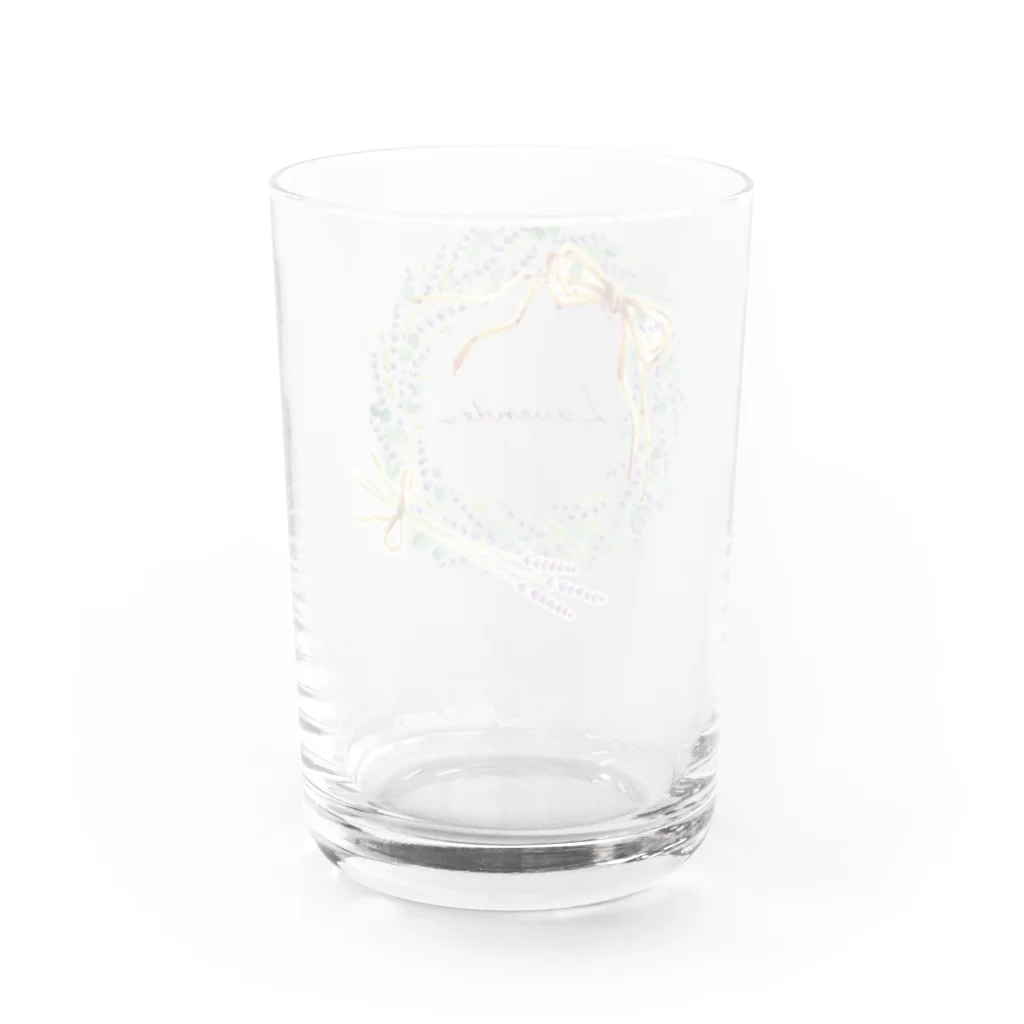 SUI_SAIの癒しのラベンダー Water Glass :back