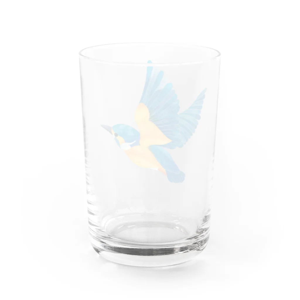 ヒフミヨイのカワセミ Water Glass :back