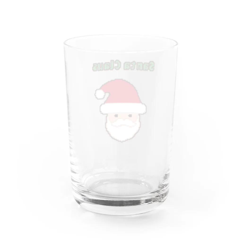 ハナのお店のサンタクロース（ドット） Water Glass :back