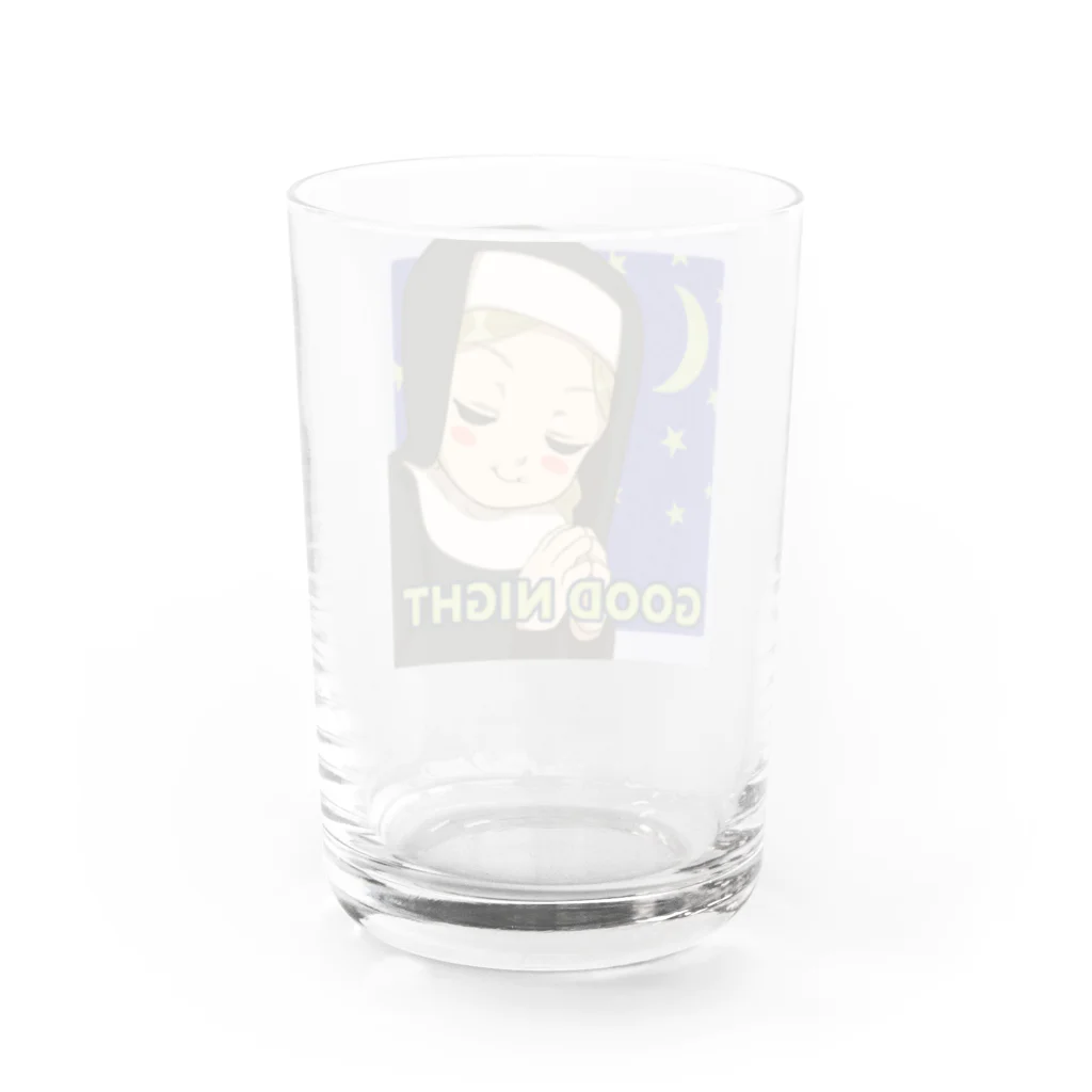 星越し屋のGOODNIGHTシスターちゃん Water Glass :back