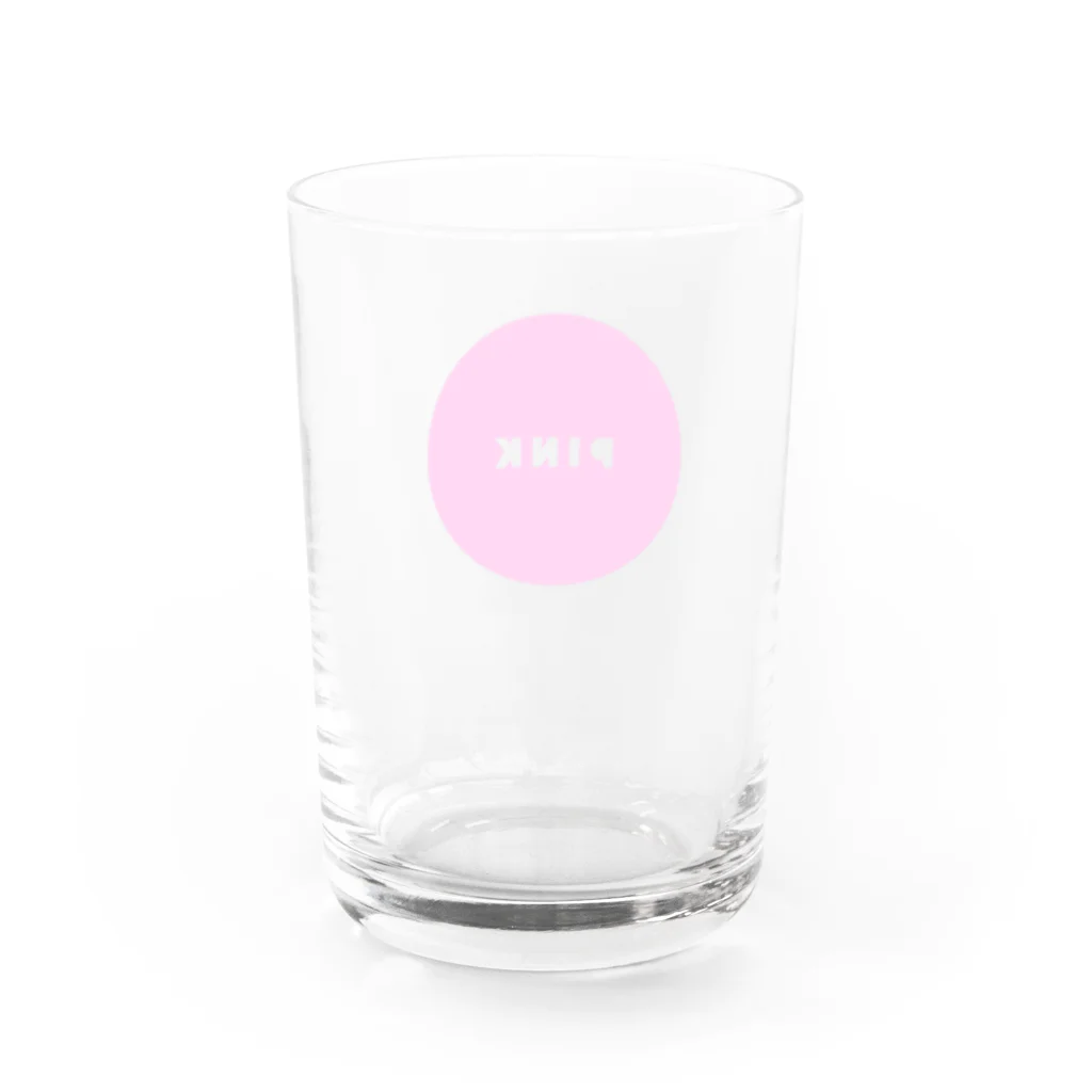 PのCIRCLE PINK. Water Glass :back