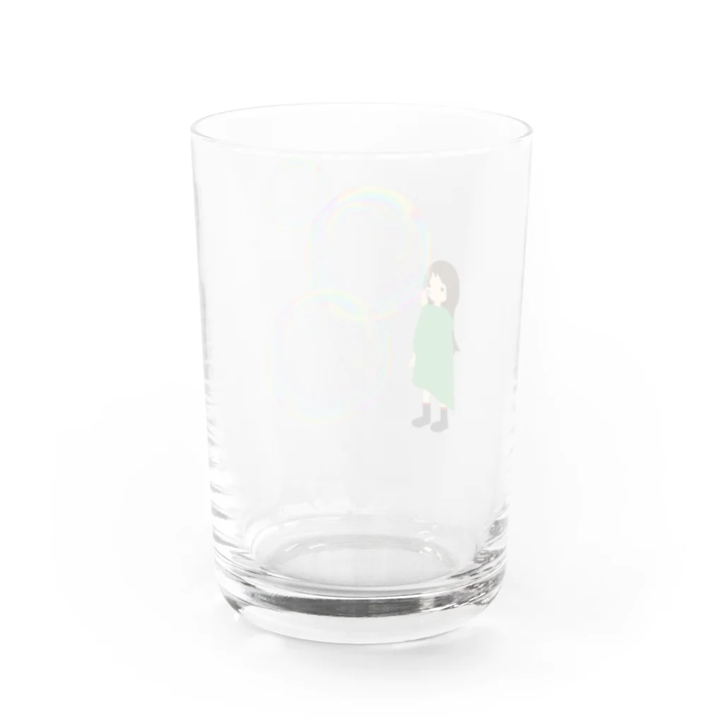 すんこ雑貨店のシャボン玉ふうこ Water Glass :back