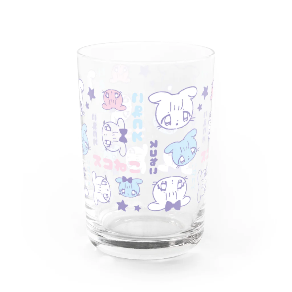 syappoのスコねこパステル Water Glass :back