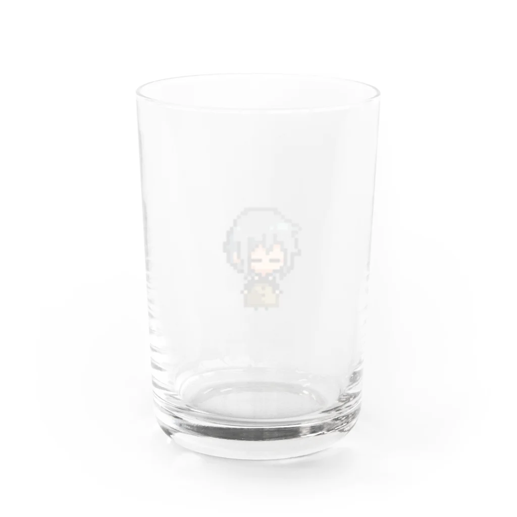 まけまけいっぱいのくろばさん Water Glass :back