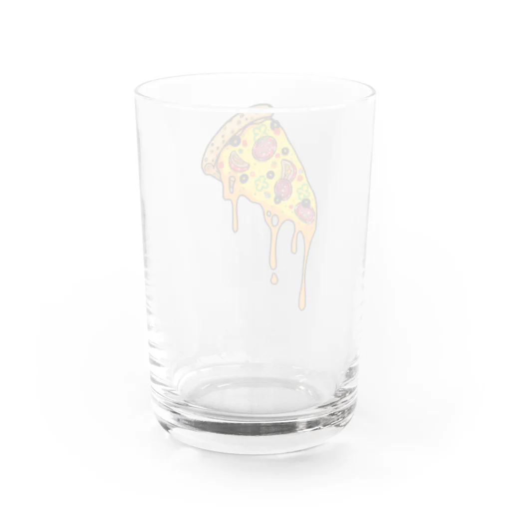 ベニのチーズドロドロピザ Water Glass :back