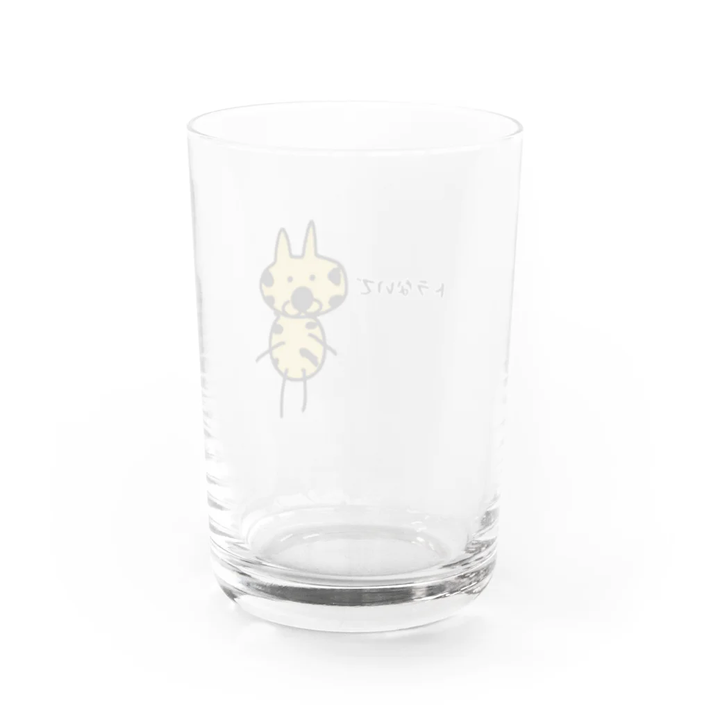 cardboardartzの万引Gメンとらボルタ Water Glass :back