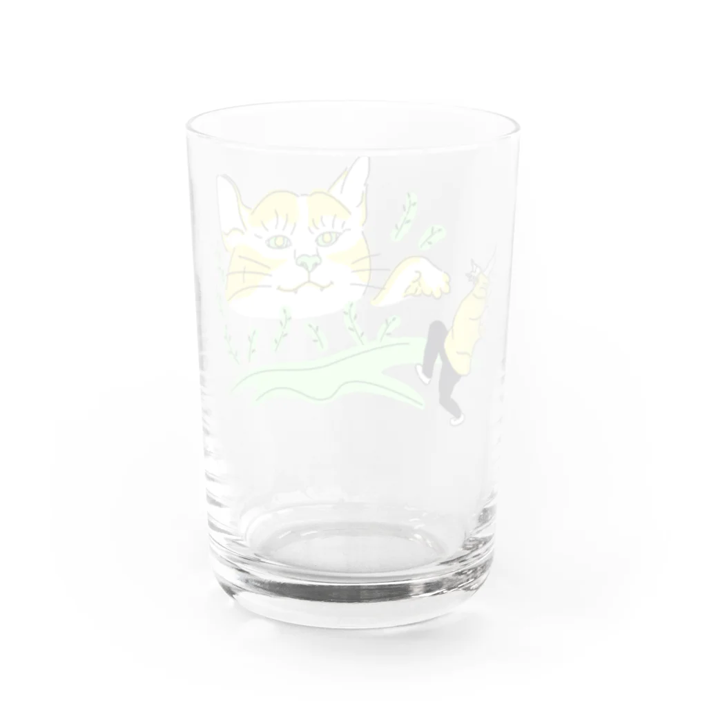 トラポ商店のバケネコ Water Glass :back