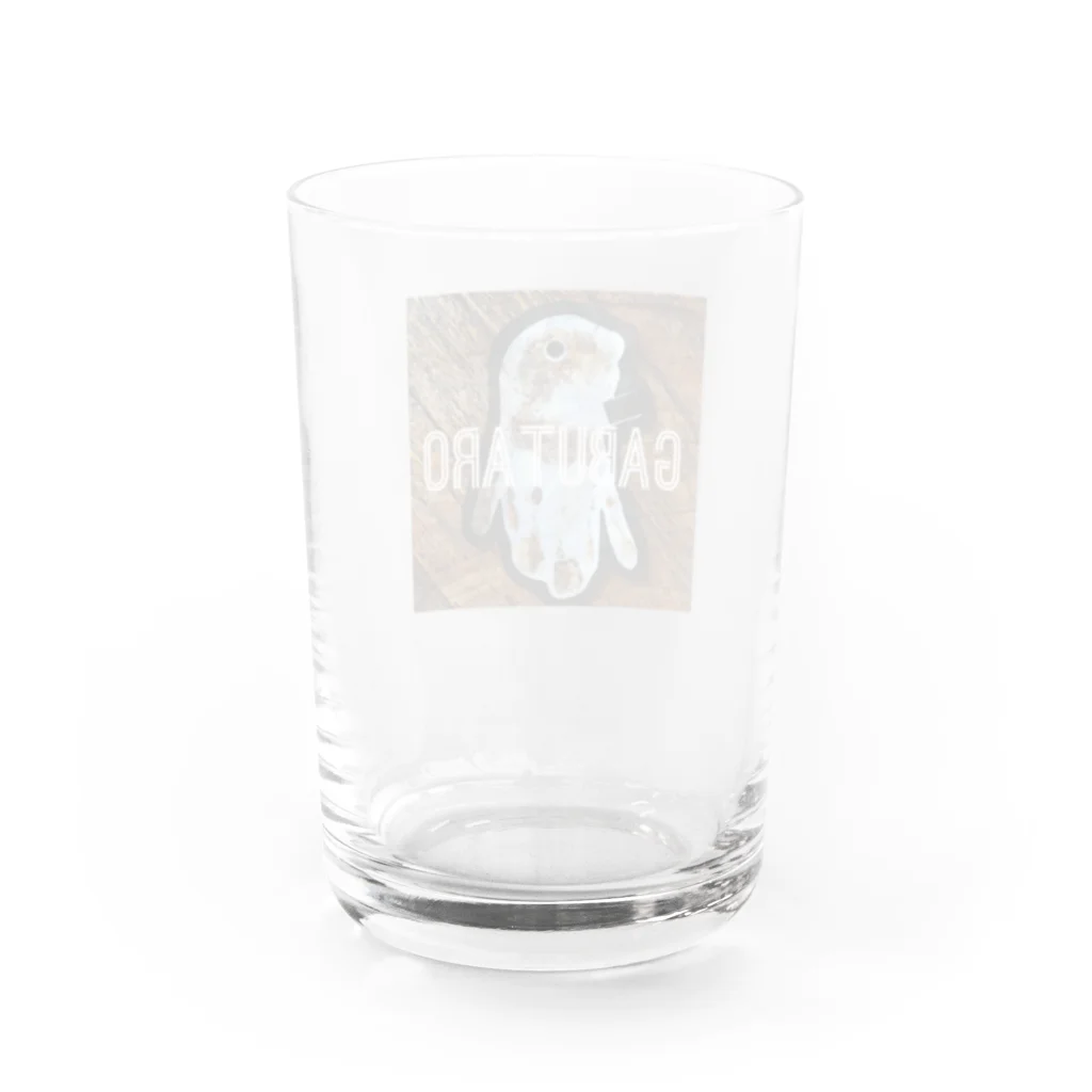 天才画伯シンディ's SHOPのガブ太ろう Water Glass :back