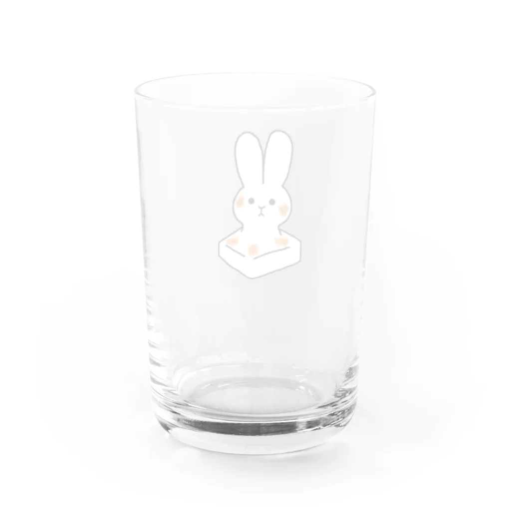 ぽんsの餅うさ Water Glass :back