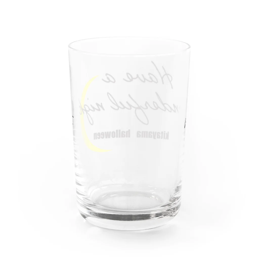 北山ハロウィンのwonderful night Water Glass :back