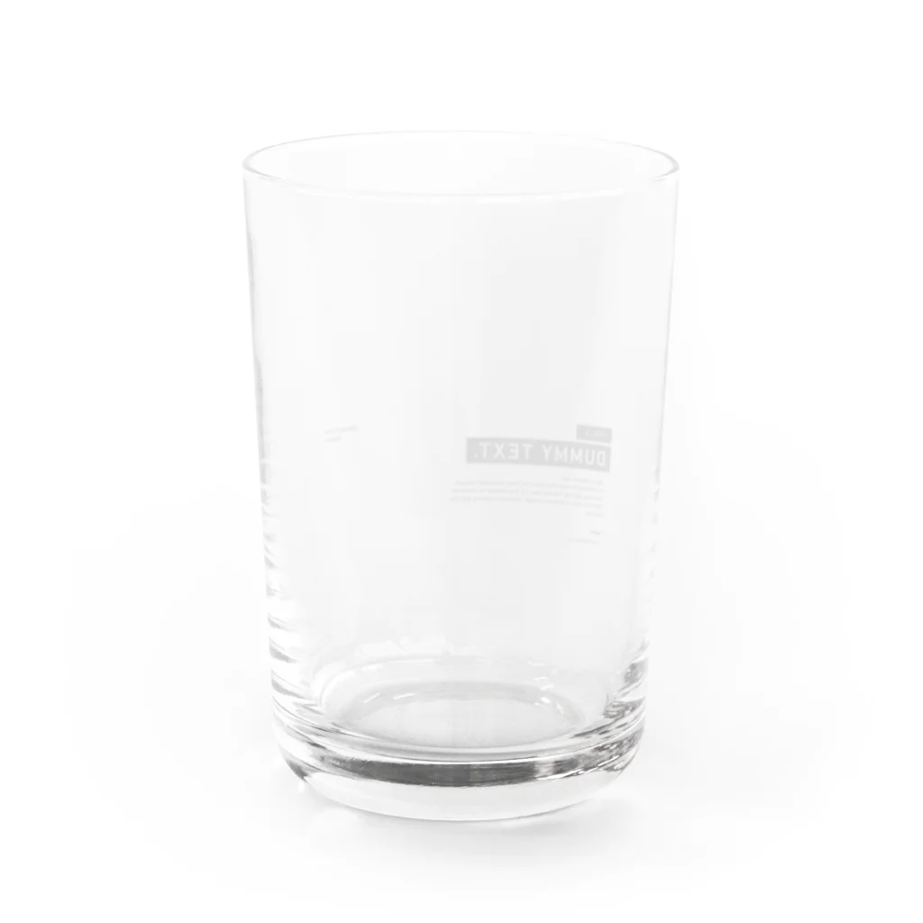 This is DUMMY TEXTのDUMMY TEXT. - untitled Water Glass :back