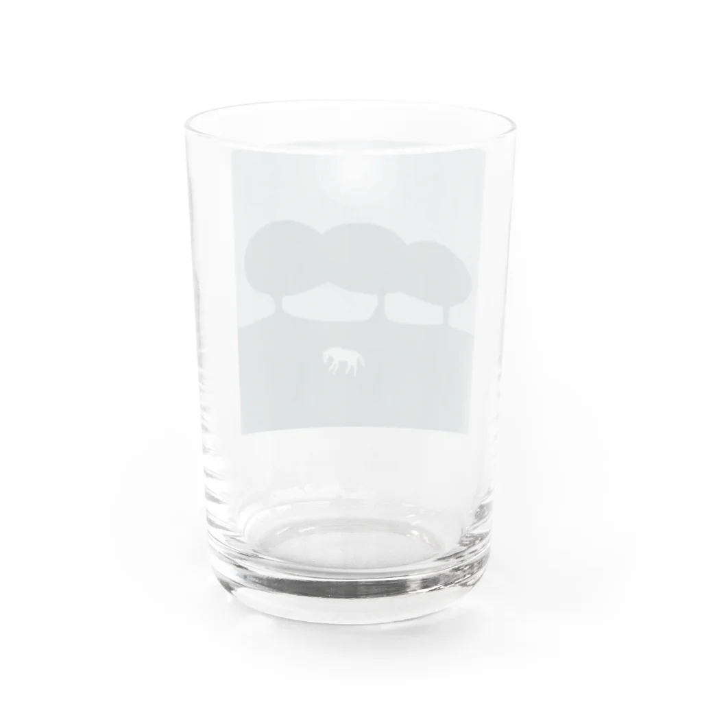 Omas Ladenの白いお馬 Water Glass :back