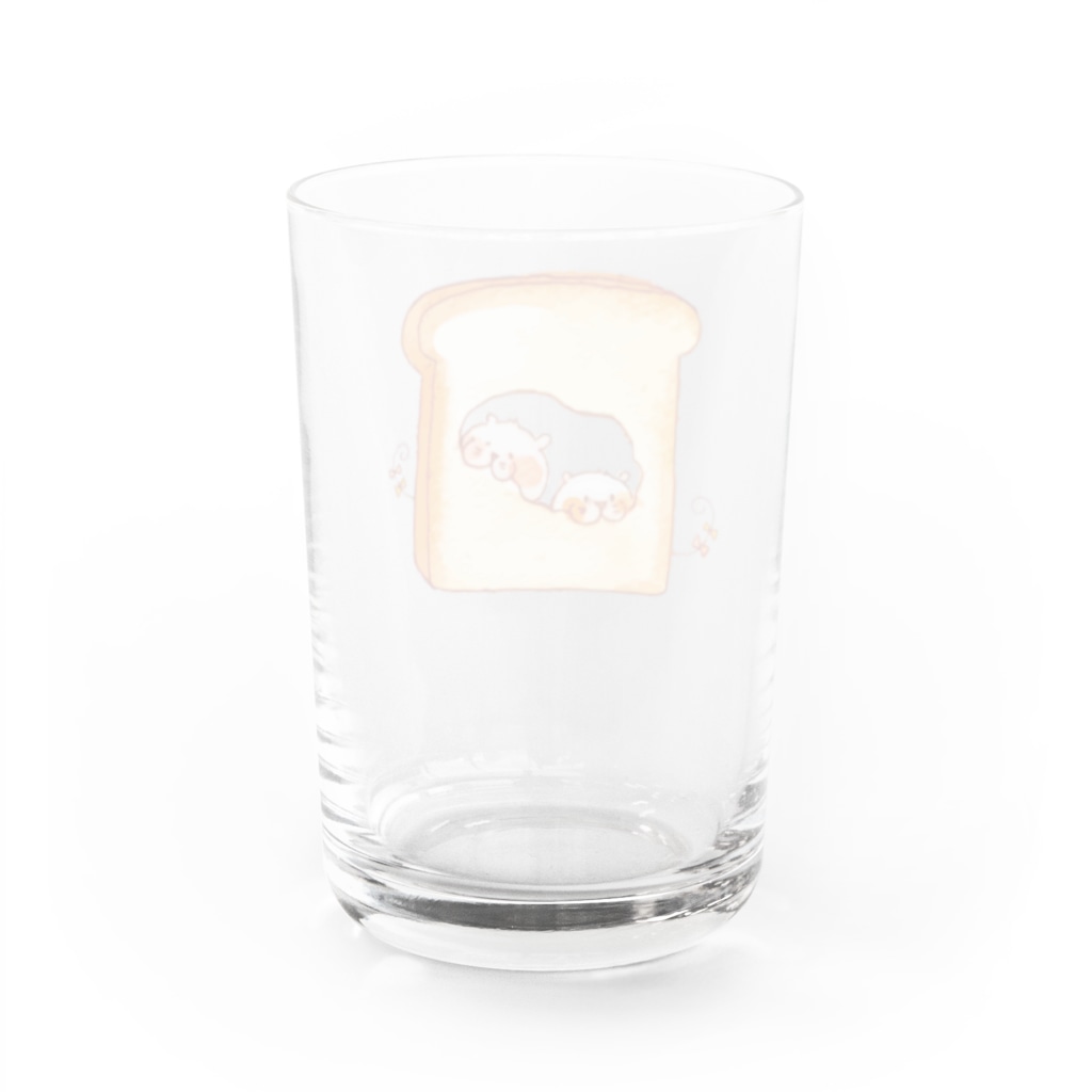 nikokoのデカパンチュウ(食パン) Water Glass :back
