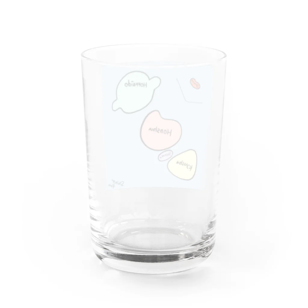 SHIHO NO WAのにほんちず Water Glass :back