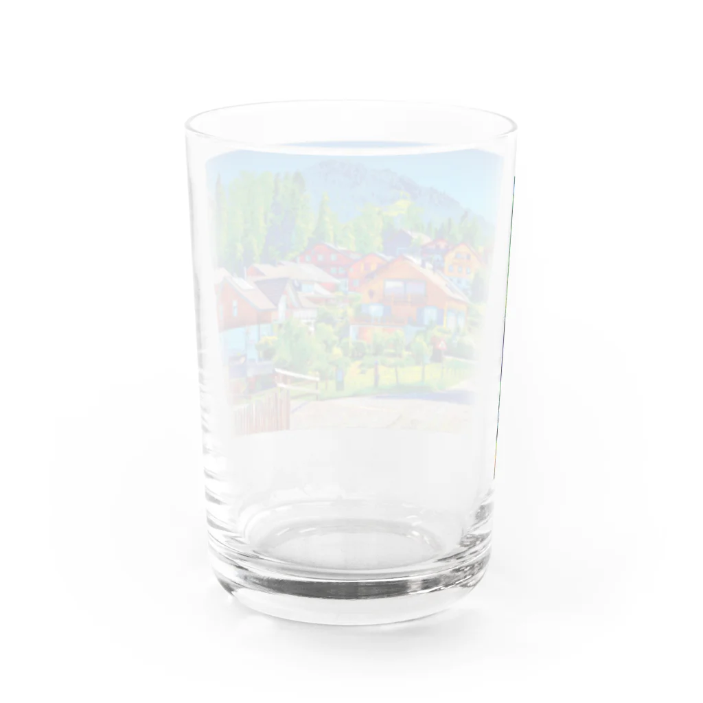 GALLERY misutawoのオーストリア シュヴァルツェンベルクの街並み Water Glass :back