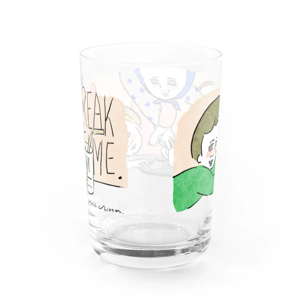 チルチッタのbreaktime-color Water Glass :back