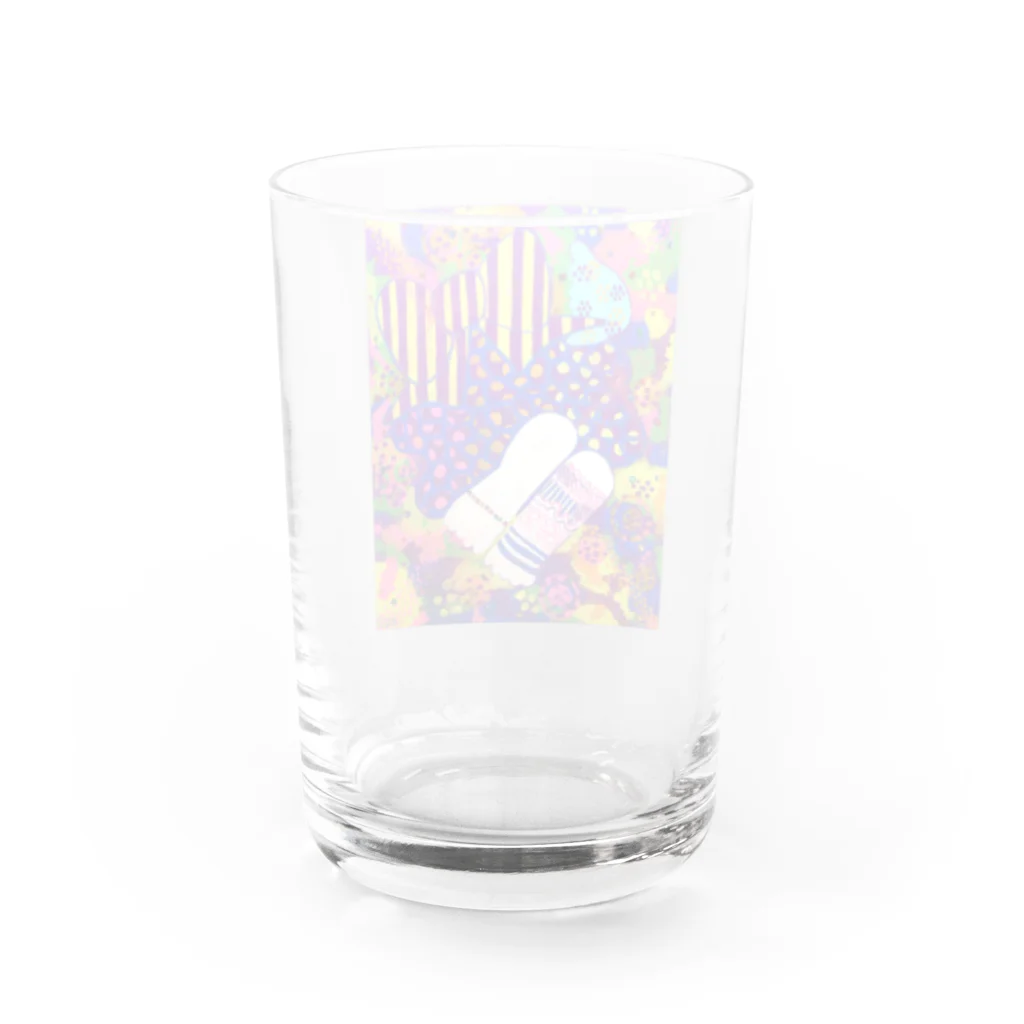 HONI HONI WORLDのKwaii lump Water Glass :back