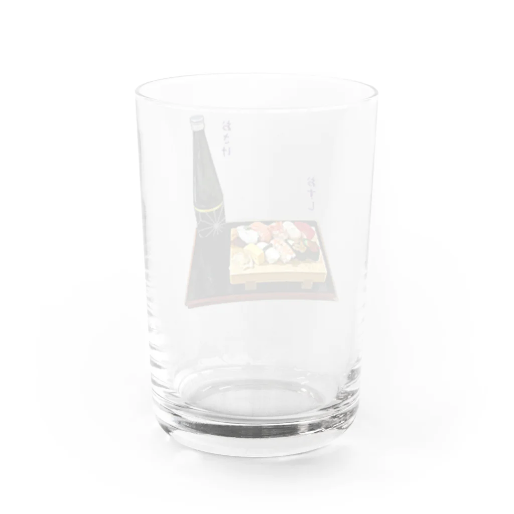 脂身通信Ｚのときめき晩酌セット（お寿司と日本酒・冷酒） Water Glass :back