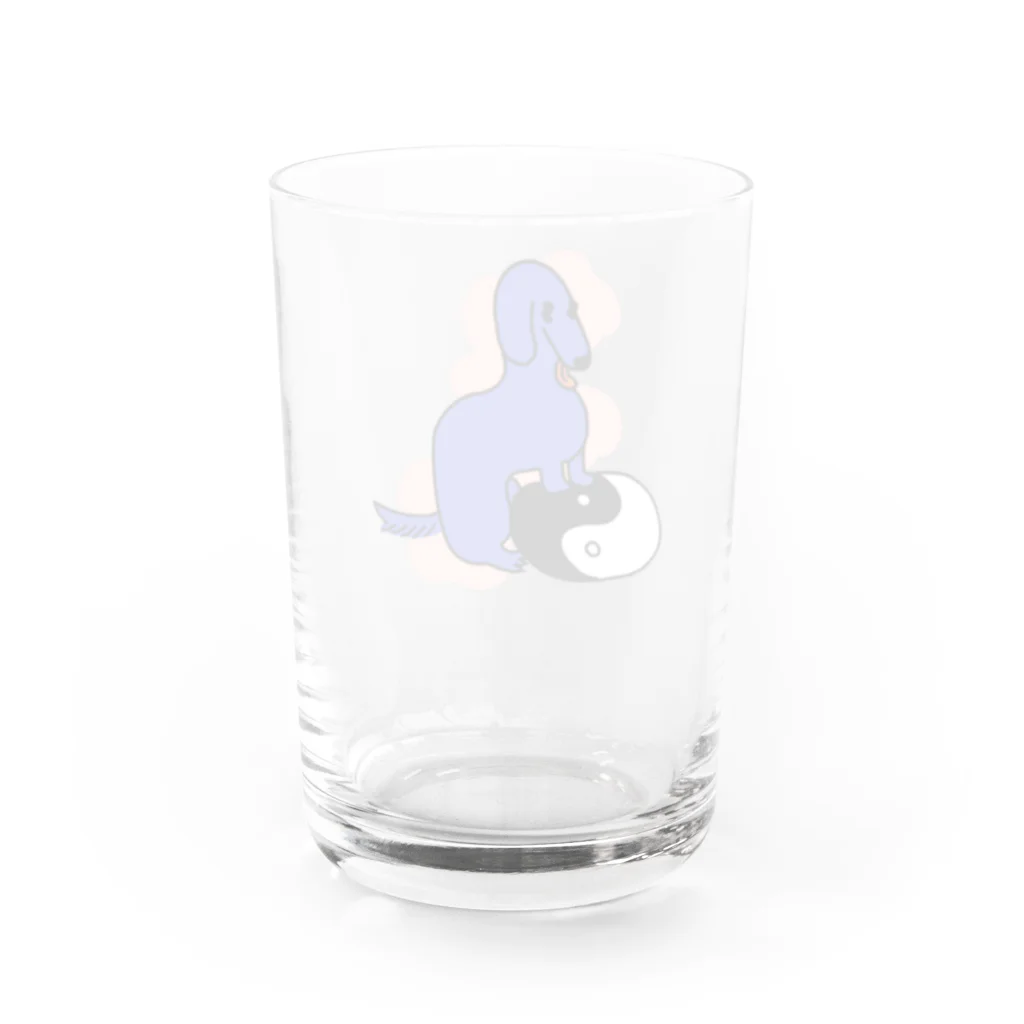 Ying Yang DOGのyinyang dog クッション Water Glass :back