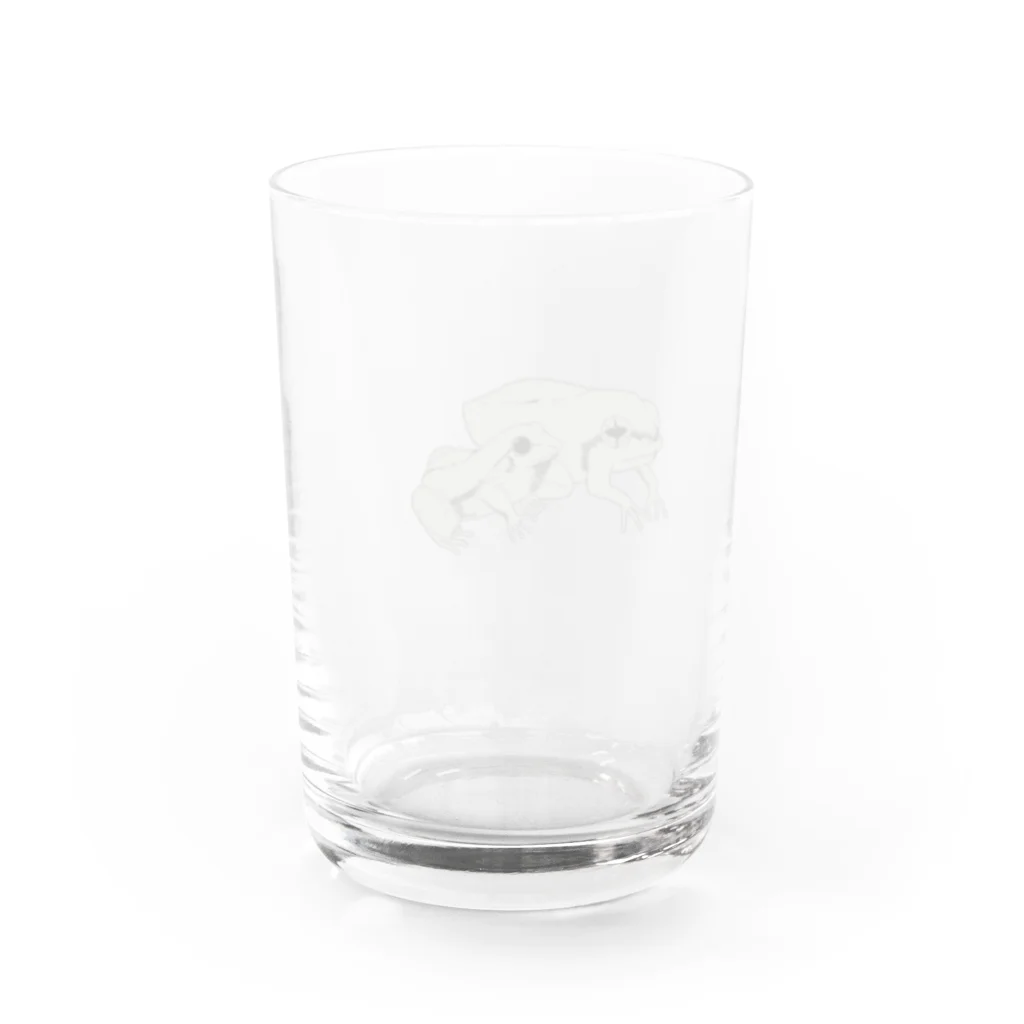 やきとりやさんのカエルたち Water Glass :back