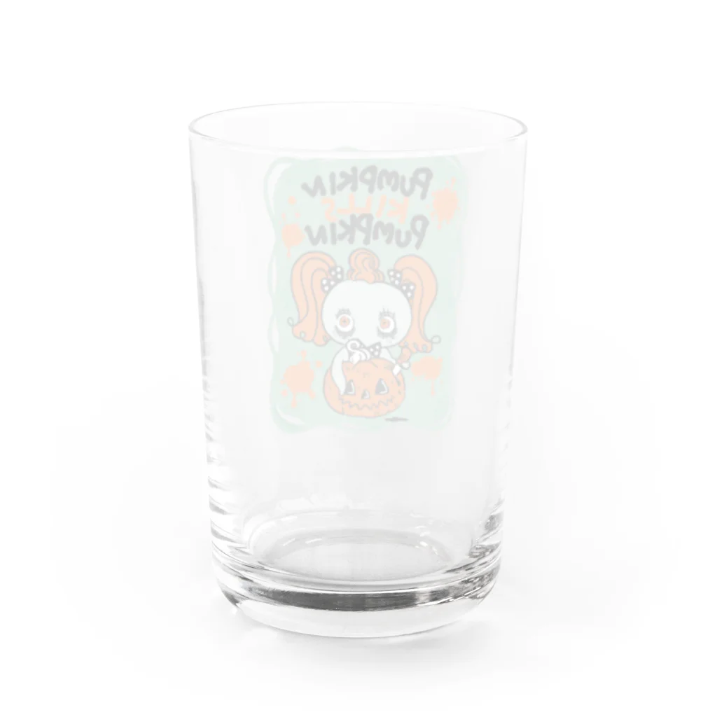 Cast a spell !! by Hoshijima SumireのPUMPKIN KILLS PUMPKIN Water Glass :back