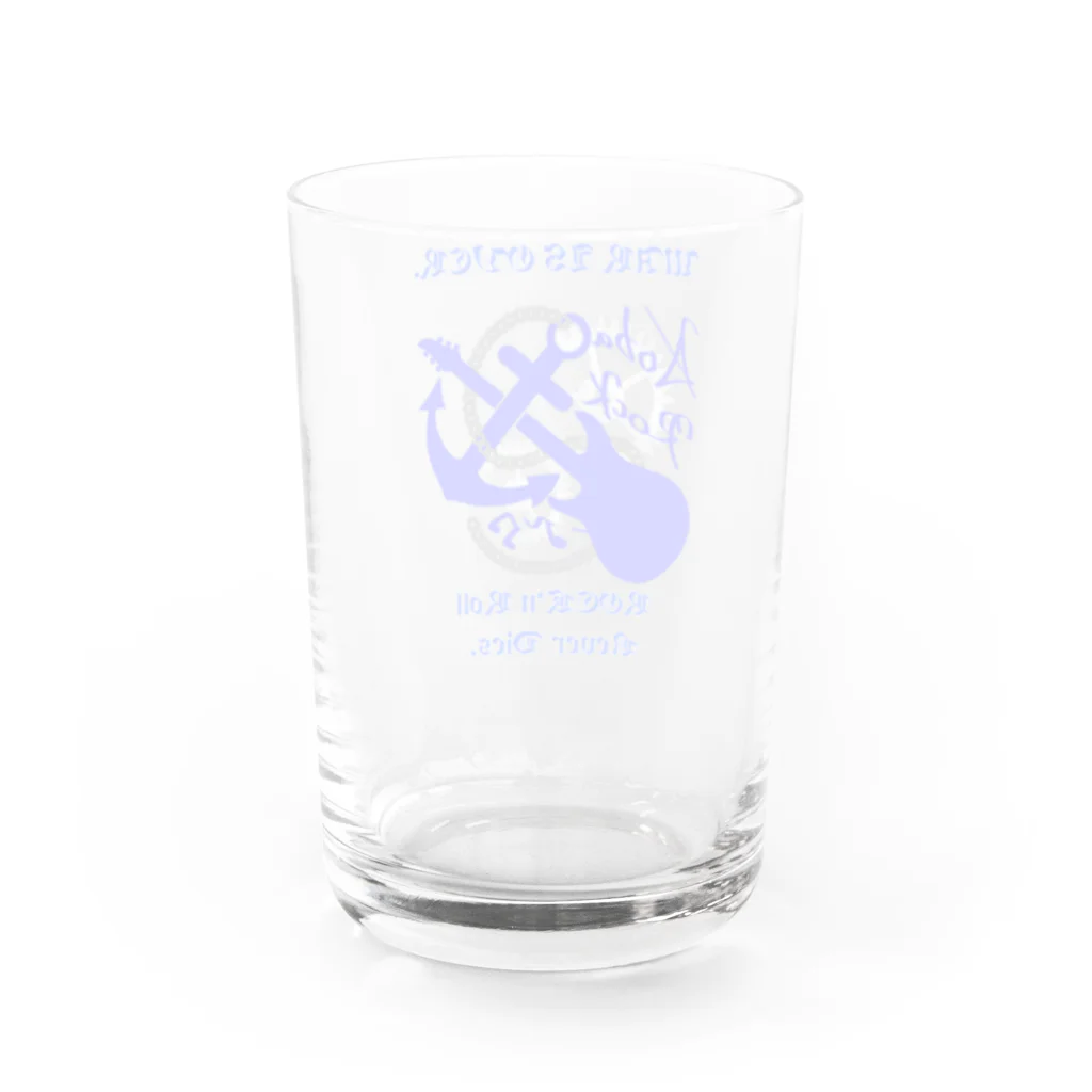 蒼葉六駆⚓🎸(IRIAM V-Liver)のDrinking for Rock'n Roll Water Glass :back