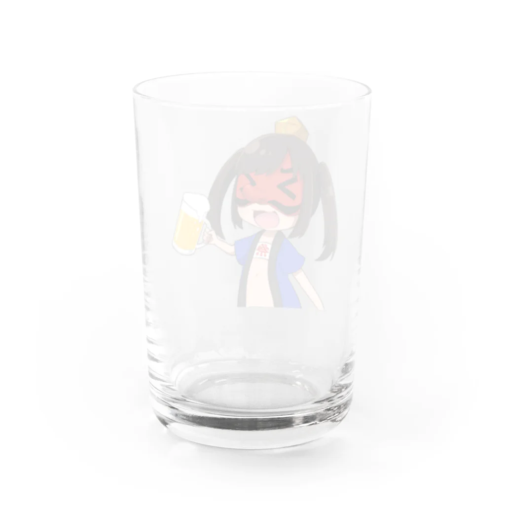 てんぐちんの酒クズ妖怪てんぐちん Water Glass :back