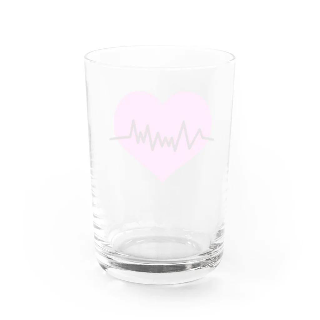 ＰａＮのHeart ECG Water Glass :back