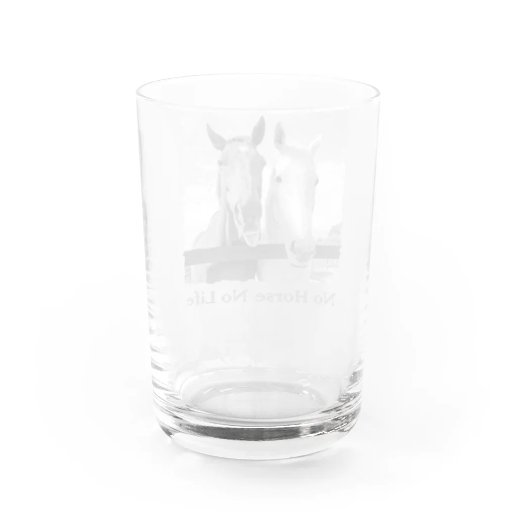 SHOP HAPPY HORSES（馬グッズ）のスピプー（モノクロ） Water Glass :back