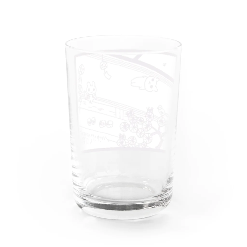 ねずみさんのブティックのengawa 紫 Water Glass :back